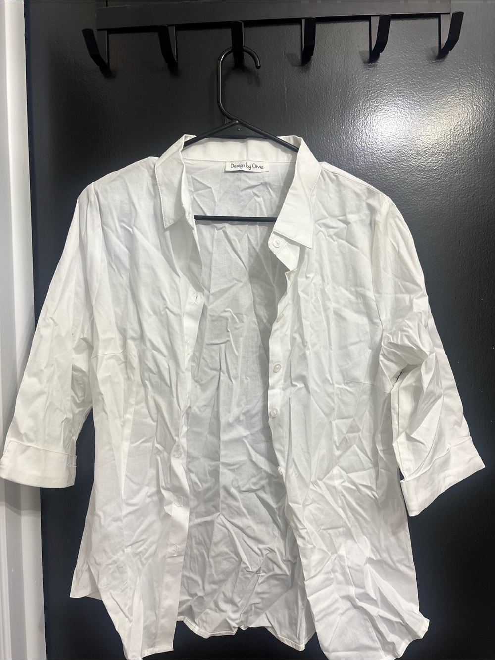 White Button-Down Shirt for Women